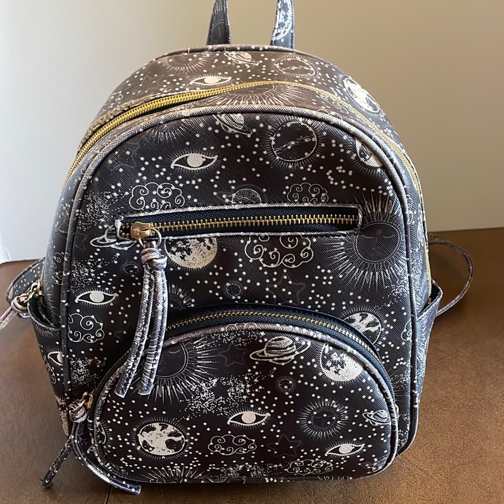 Celestial print mini backpack